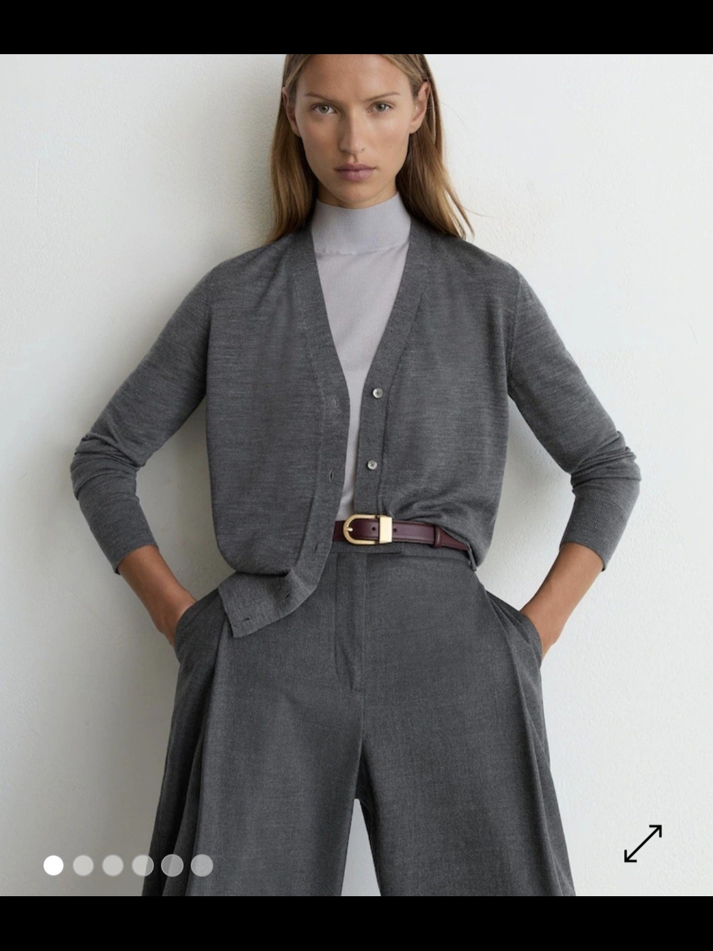 Reiss Merino Wool V Neck Cardigan Xs $175